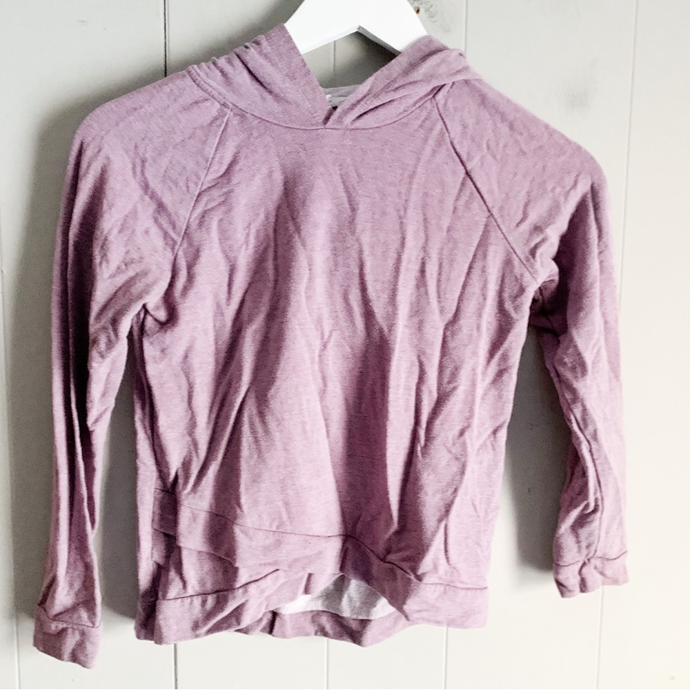 Crown of Hearts Super Soft Faded Knit Tulip Hem Hoodie M